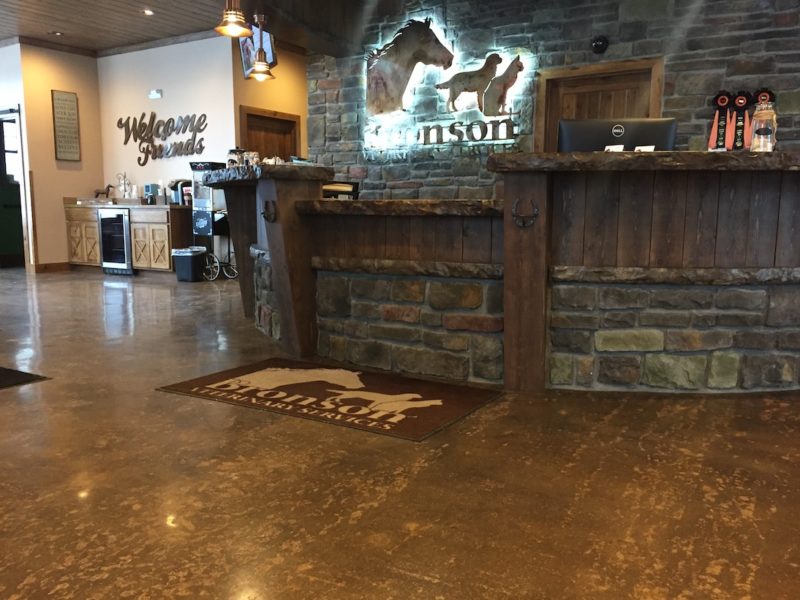 Polished Concrete floor Bronson Veterinary Services