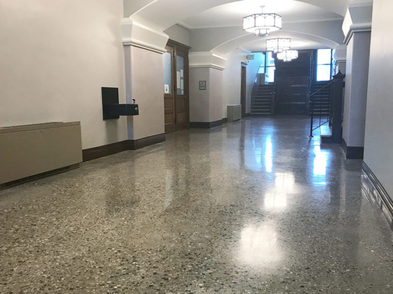 Polished Concrete floor Fulton County Courthouse