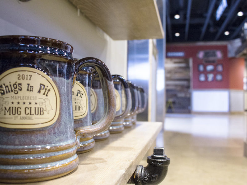 commercial flooring - shigs in pit