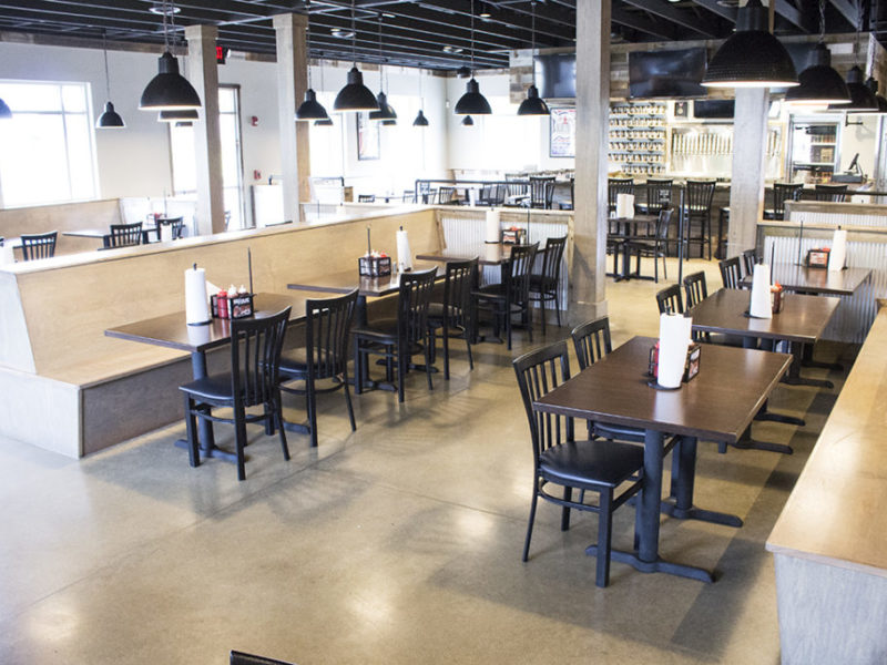 Polished Concrete flooring for shigs in pit