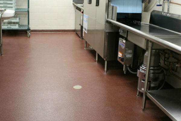Quartz Epoxy Coatings flooring project for Adams County Jail