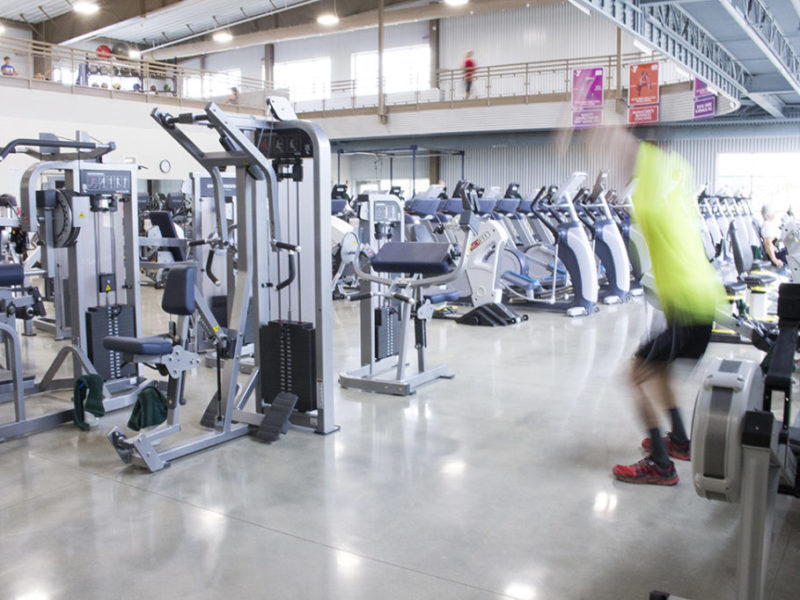 Polished Concrete floor YMCA Fort Wayne, IN