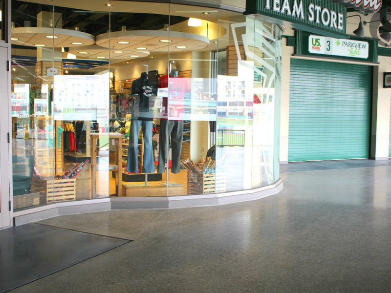 Solid Epoxy Charcoal color parkview field