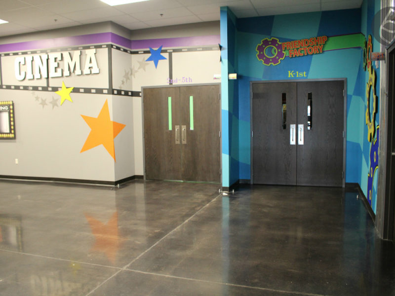 Lifehouse Church concrete floor polishing and dyeing