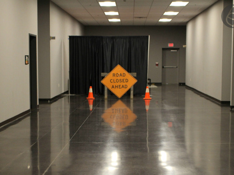 Lifehouse Church concrete floor polishing and dyeing Van Wert, Ohio