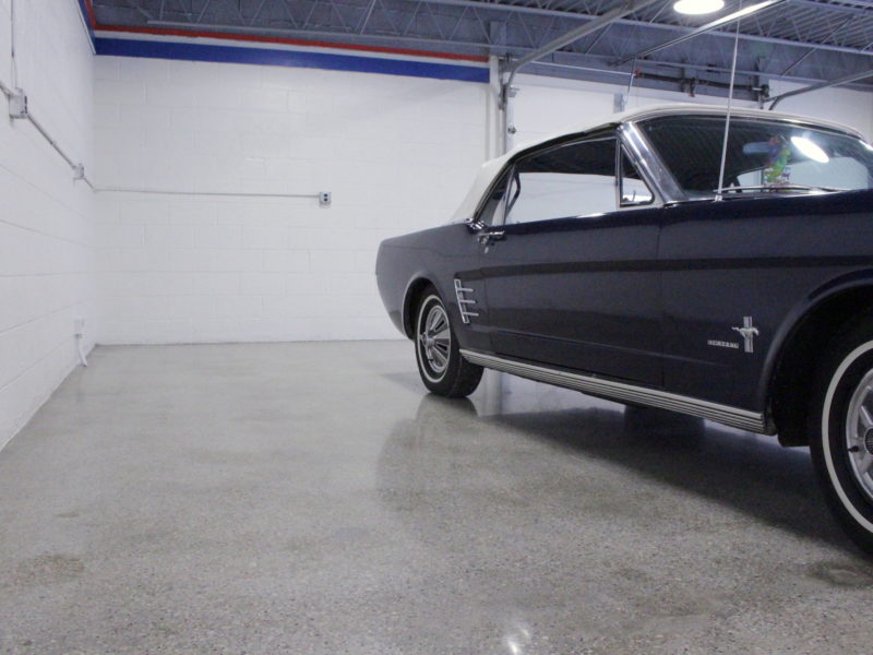 400-grit polished concrete for a show-garage fort wayne,IN