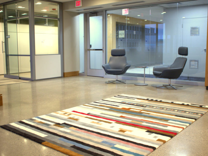 commercial polished concrete floor - Downtown Office