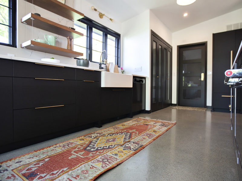 Natrual Color Concrete Flooring - Residential Project