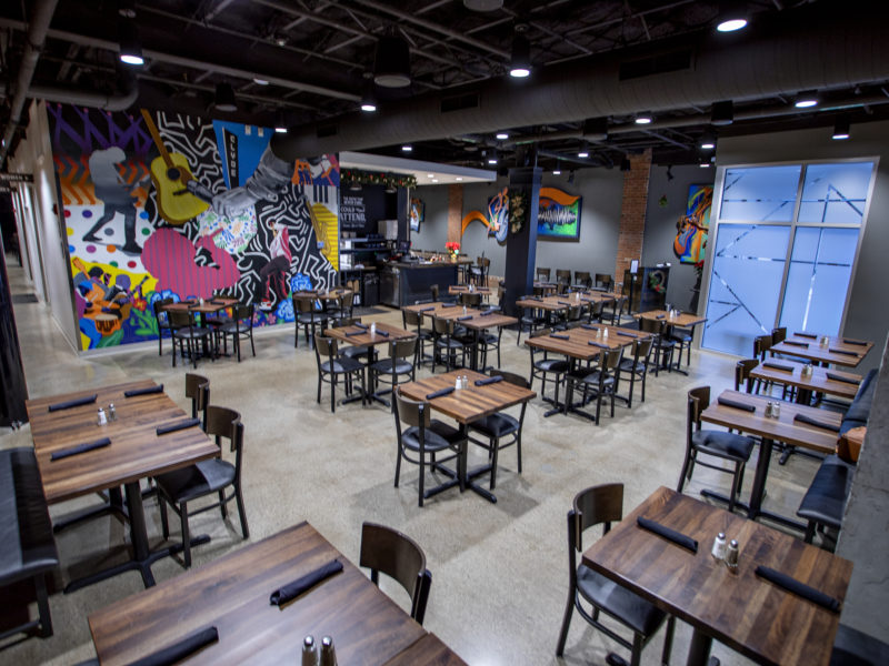 The Club Room Polished Concrete Floor Project fort wayne, IN