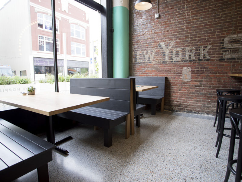 Surface Polished Terrazzo Landing Beer Co