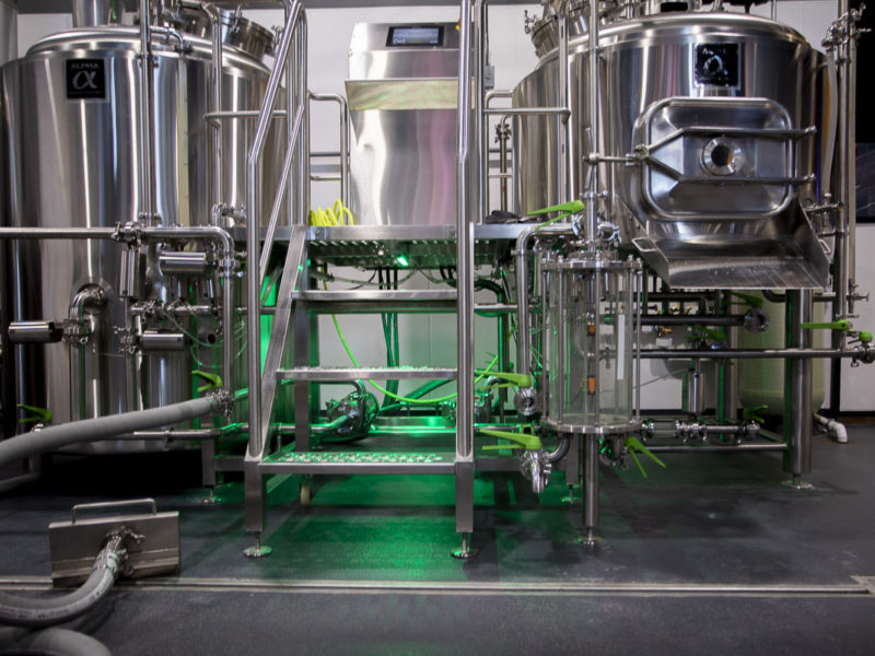 Commercial epoxy flooring system at at Dot & Line