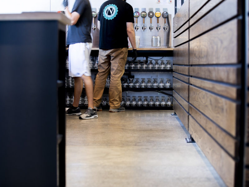 Dot & Line Brewing Company polished concrete floor project