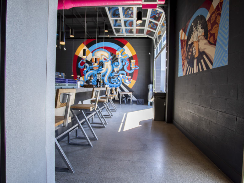 Dot & Line Brewing Company concrete floor
