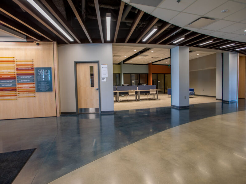 The Fort Wayne Rescue Mission Polished concrete floors